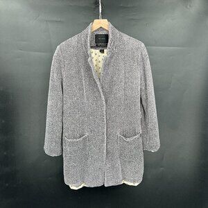 maison scotch jolie vagabonde knit blazer jacket c'est chic gray 2 M 8 10 cotton